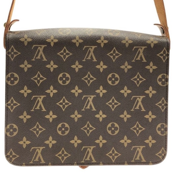 Louis Vuitton Cartouchiere Monogram MM Vintage LV Crossbody Messenger Bag/Pouch - Picture 4 of 15